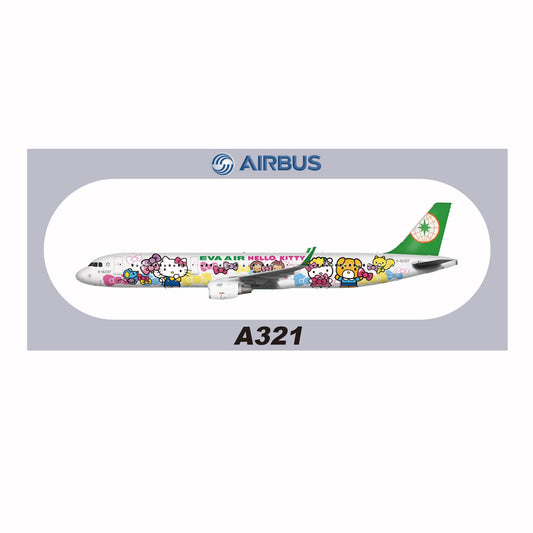 RBF現貨  EVA A321 20x8.8CM STICKER 貼紙 S-R-321-16207 *free shipping* 全球免運費