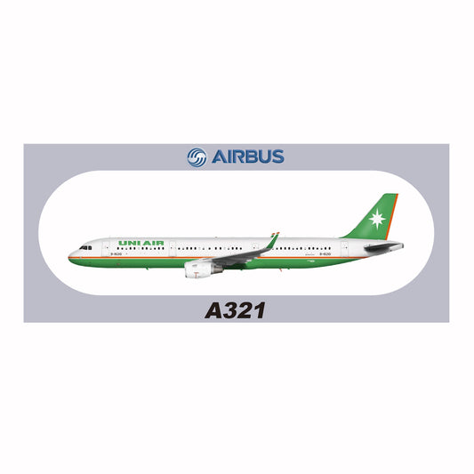 RBF現貨  UNI A321 20x8.8CM STICKER 貼紙 S-R-321-16210 *free shipping* 全球免運費
