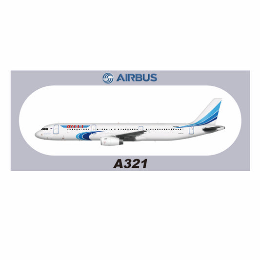 RBF現貨  YAMAL A321 20x8.8CM STICKER 貼紙 S-R-321-BSQ *free shipping* 全球免運費