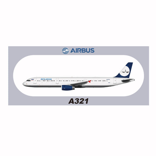 RBF現貨  KOLAVIA A321 20x8.8CM STICKER 貼紙 S-R-321-ETH *free shipping* 全球免運費