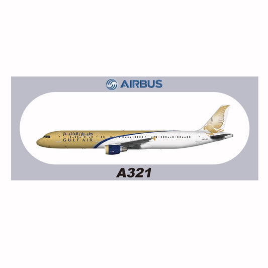RBF在庫あり GULF A321 20x8.8CM ステッカー SR-321-ET *送料無料* (世界中送料無料)
