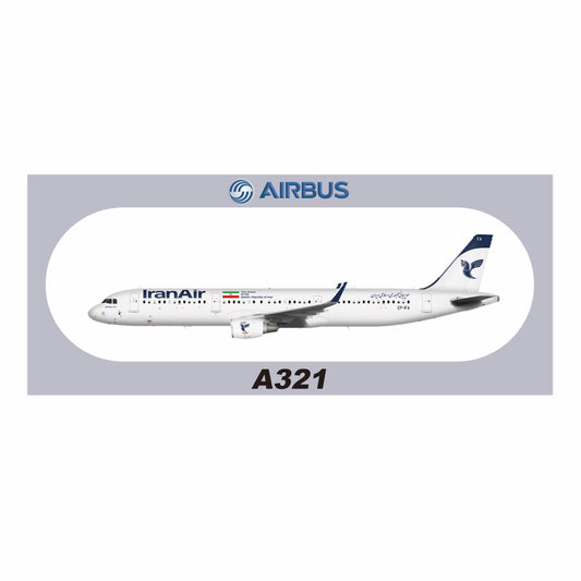 RBF現貨  IRAN A321 20x8.8CM STICKER 貼紙 S-R-321-IFA *free shipping* 全球免運費