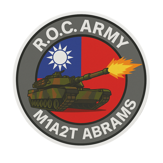 RBF現貨  TAIWAN M1A2T STICKER 10CM 貼紙 S-RAMA *free shipping* 全球免運費