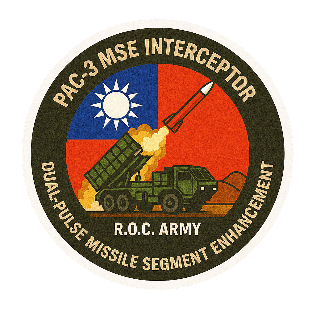 RBF現貨  TAIWAN PAC-3 STICKER 10CM 貼紙 S-RCPAC3 *free shipping* 全球免運費