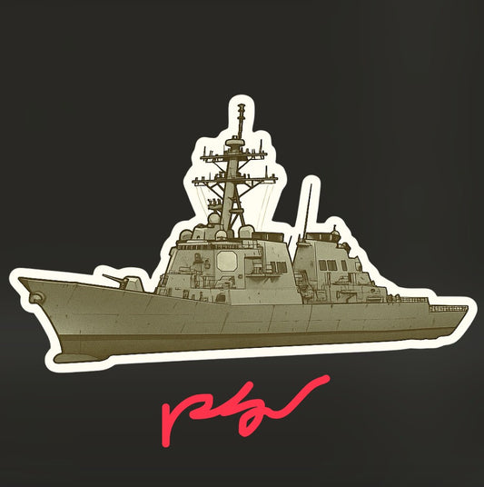 RBF現貨  DDG 10CM STICKER 貼紙 S10-ACS *free shipping* 全球免運費