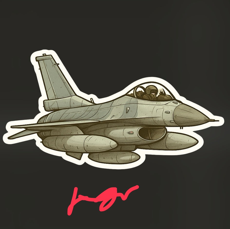 RBF-Aufkleber für F-16, 10 cm, Aufkleber für S10-F16A, *kostenloser Versand*