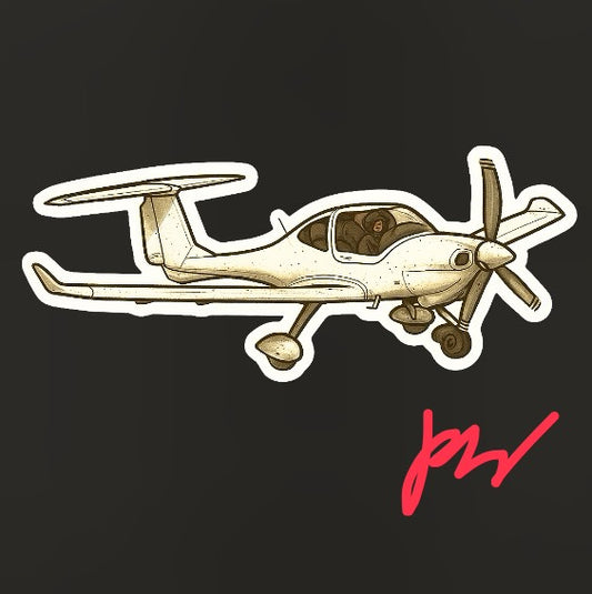 RBF現貨  DA40 10CM STICKER 貼紙 S10-DA40 *free shipping* 全球免運費