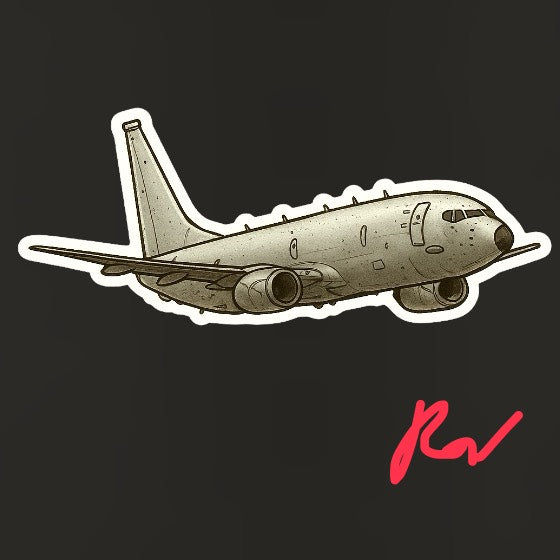 RBF現貨  P-8 10CM STICKER 貼紙 S10-P8 *free shipping* 全球免運費