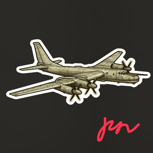 RBF現貨  TU-95 10CM STICKER 貼紙 S10-TU95 *free shipping* 全球免運費