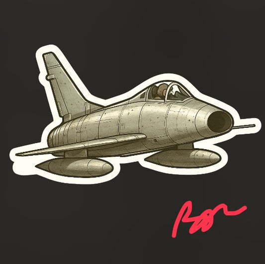 RBF現貨  F-100 10CM STICKER 貼紙 S10-F100 *free shipping* 全球免運費