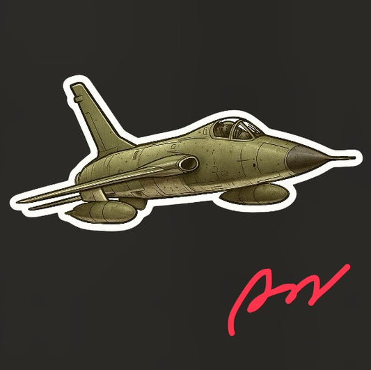 RBF現貨  F-102 10CM STICKER 貼紙 S10-F102 *free shipping* 全球免運費