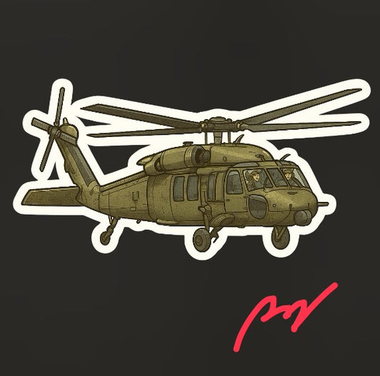 RBF現貨  UH-60 10CM STICKER 貼紙 S10-UH60 *free shipping* 全球免運費