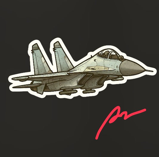 RBF現貨  SU-35 10CM STICKER 貼紙 S10-SU35 *free shipping* 全球免運費
