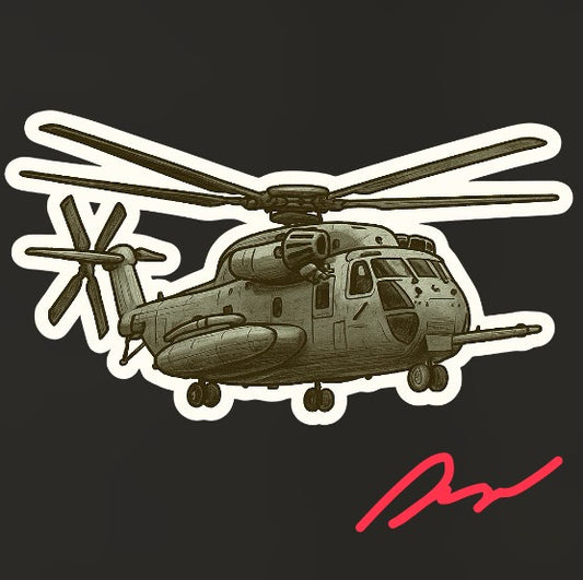 RBF現貨  MH-53 10CM STICKER 貼紙 S10-MH53 *free shipping* 全球免運費