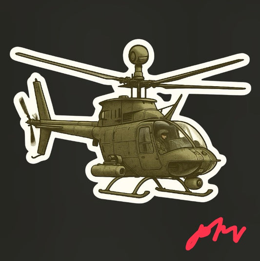 RBF現貨  OH-58 10CM STICKER 貼紙 S10-OH58 *free shipping* 全球免運費