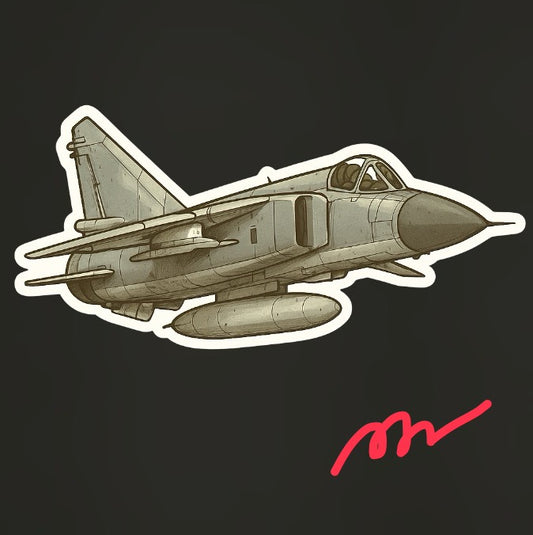RBF現貨  MIG-23 10CM STICKER 貼紙 S10-MIG23 *free shipping* 全球免運費