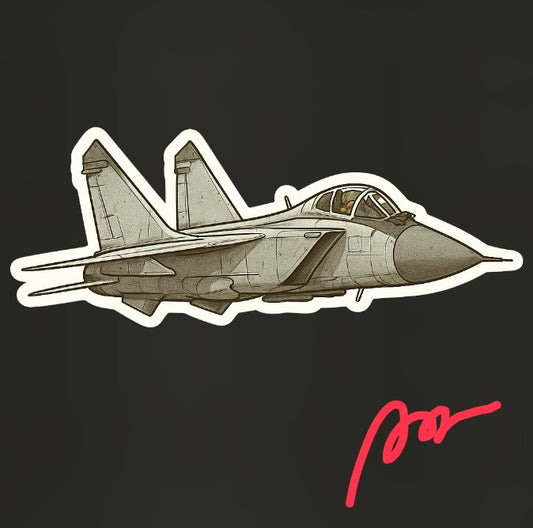 RBF現貨  MIG-31 10CM STICKER 貼紙 S10-MIG31 *free shipping* 全球免運費