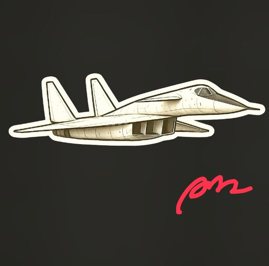 RBF現貨  XB-70 10CM STICKER 貼紙 S10-XB70 *free shipping* 全球免運費