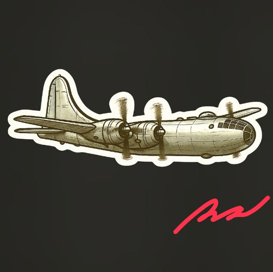 RBF 在庫あり B-29 10CM ステッカー S10-B29 *送料無料* 世界中送料無料