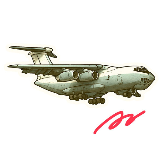 RBF 在庫あり IL-76 10CM ステッカー S10-IL76 *送料無料* 世界中送料無料
