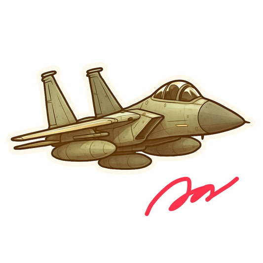 RBF現貨  F-15 10CM STICKER 貼紙 S10-F15 *free shipping* 全球免運費