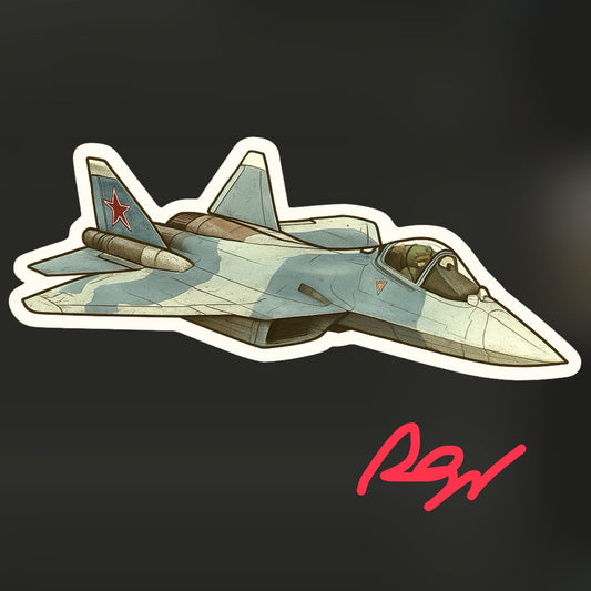 RBF現貨  SU-57 10CM STICKER 貼紙 S10-SU57 *free shipping* 全球免運費