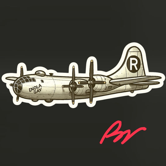 RBF 在庫あり B-29 エノラ・ゲイ 10CM ステッカー S10-EGB29 *送料無料* 全国送料無料