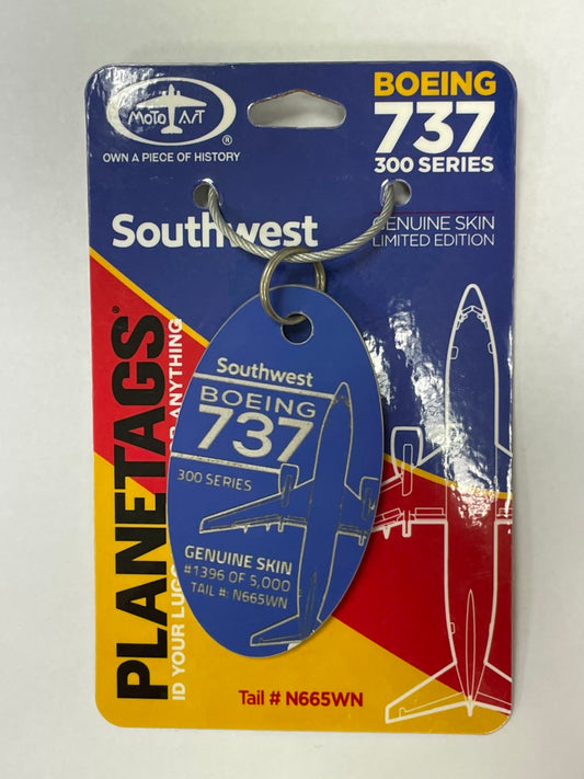 RBF絕版   PLANETAGS Southwest 737 N665WN 763961286219 *free shipping* 全球免運費