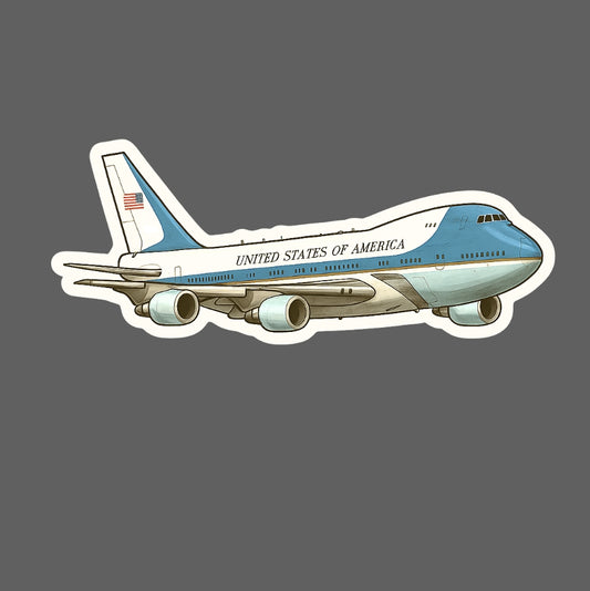 RBF現貨  AIR FORCE ONE STICKER 10CM 貼紙 S10-VC25 *free shipping* 全球免運費
