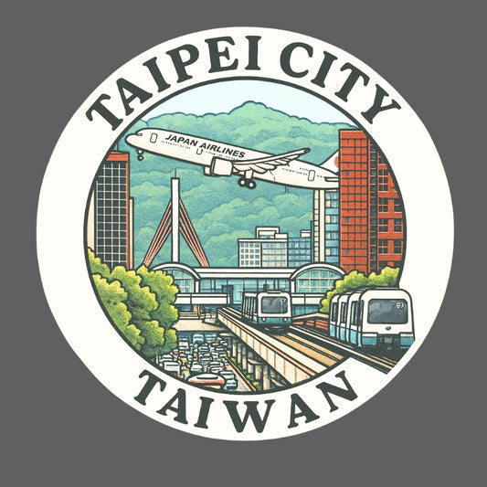 RBF現貨  TAIPEI CITY STICKER 10CM 貼紙 S10-JLTCT *free shipping* 全球免運費