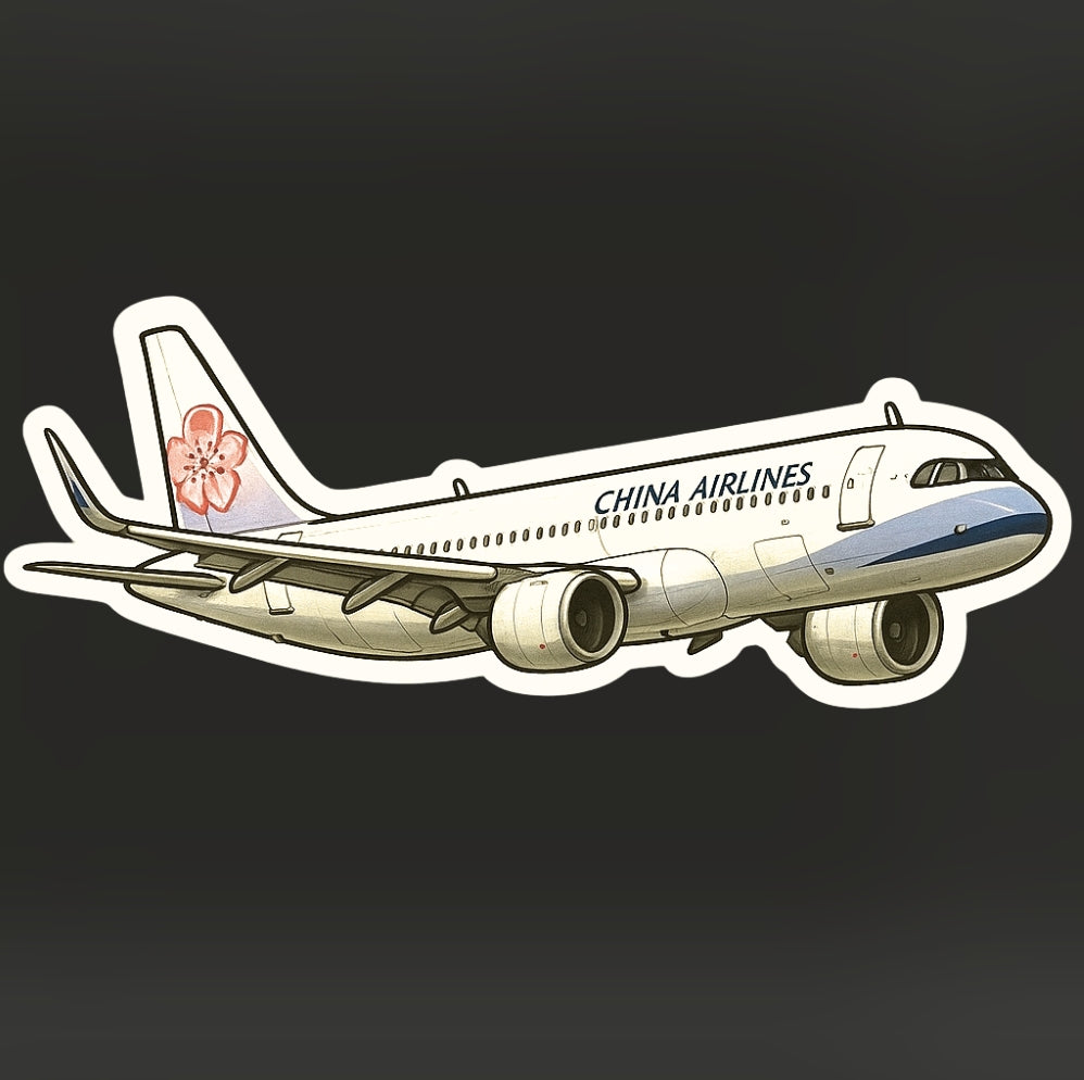 RBF CHINA AIRLINES A321 10CM AUFKLEBER S10-CI321 *kostenloser Versand* 全球免運費