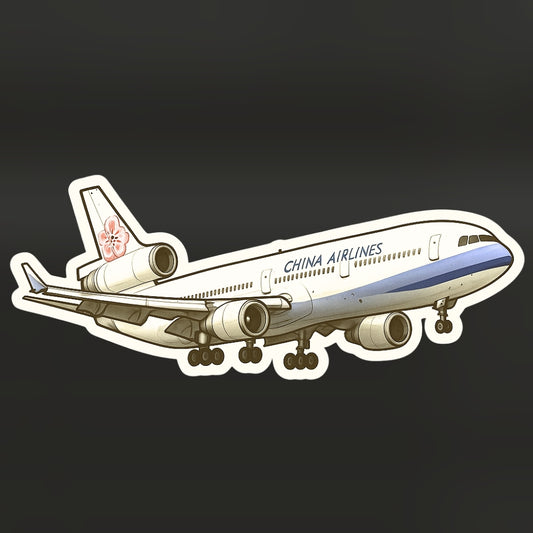 RBF現貨  CHINA AIRLINES MD-11 10CM STICKER 貼紙 S10-CIMD *free shipping* 全球免運費