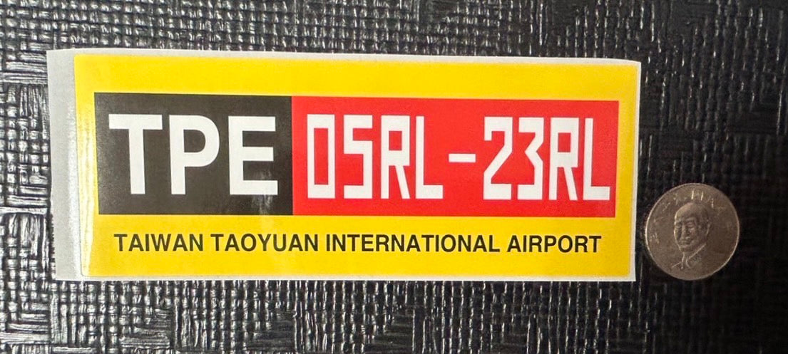 RBF絕版  TPE STICKER 桃園機場 貼紙 S30-TPE *free shipping* 全球免運費
