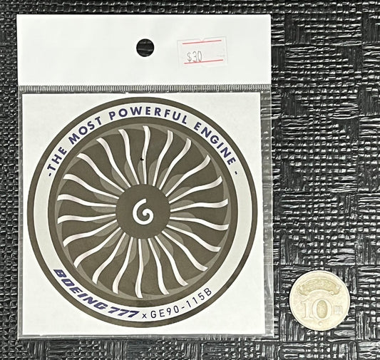 RBF現貨  GE90 STICKER 貼紙 S30-GE90 *free shipping* 全球免運費