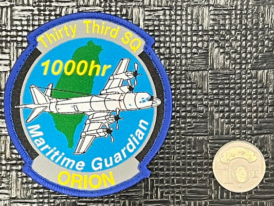 RBF現貨  P-3C 1000TH HOUR PATCH 臂章 ARM-TTS *free shipping* 全球免運費
