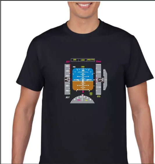 RBF絕版  COCKPIT PANEL BLACK T-SHIRT Size M T-PFD-BK-M *free shipping* 全球免運費
