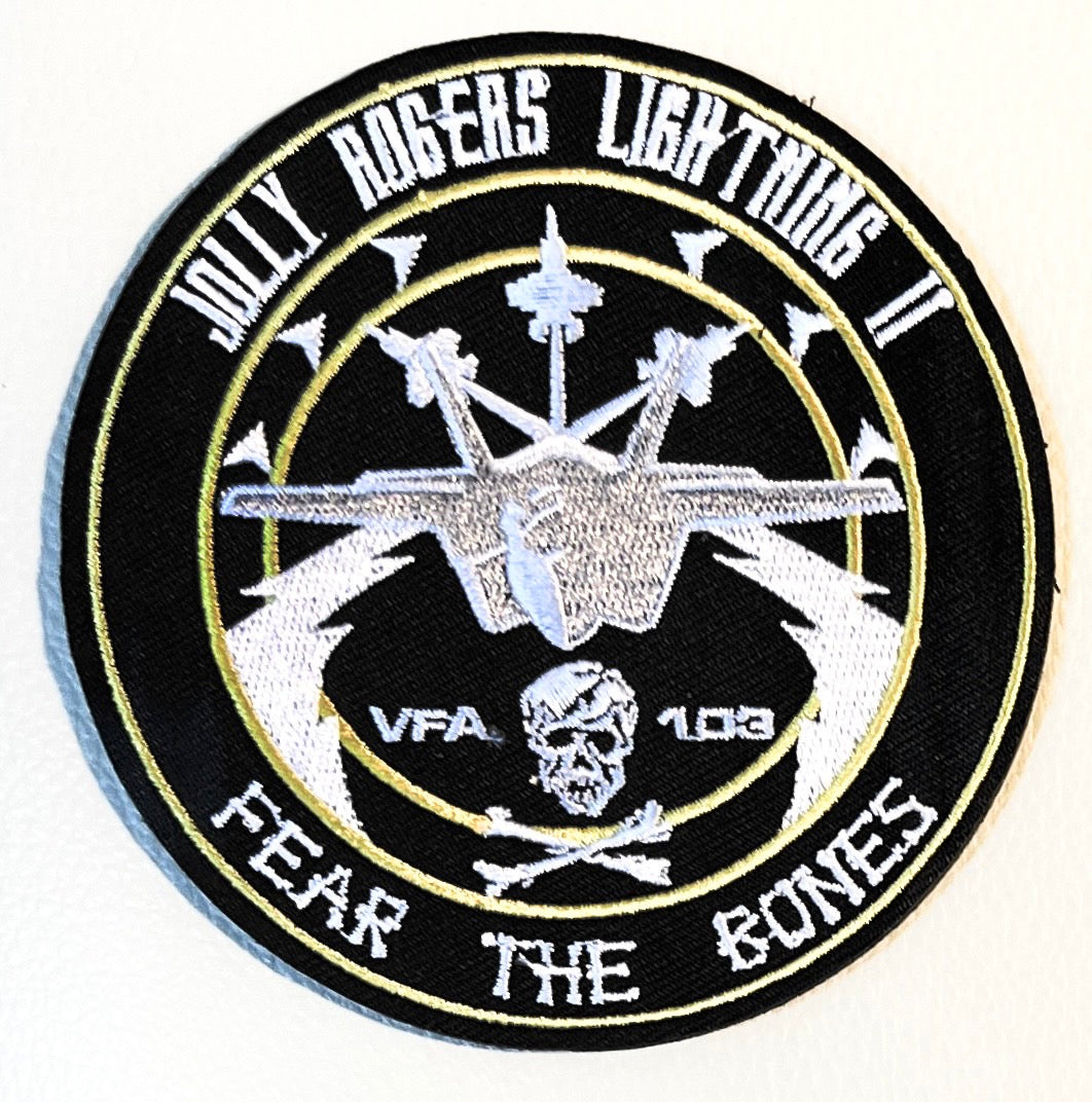 RBF現貨  JOLLY ROGERS F-35 10CM PATCH 臂章 ARM-FTBF35 *free shipping* 全球免運費