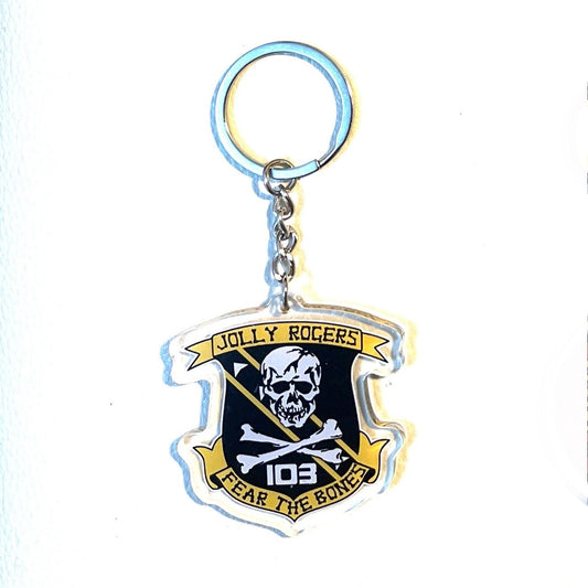 RBF絕版  JOLLY ROGERS 5CM KEY CHAIN 鑰匙圈 K-JRFTB *free shipping* 全球免運費
