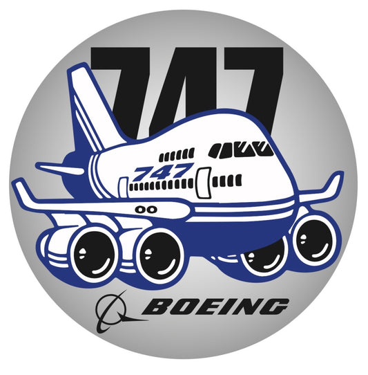 RBF現貨  BOEING 747 10CM STICKER 貼紙 S-C-747 *free shipping* 全球免運費