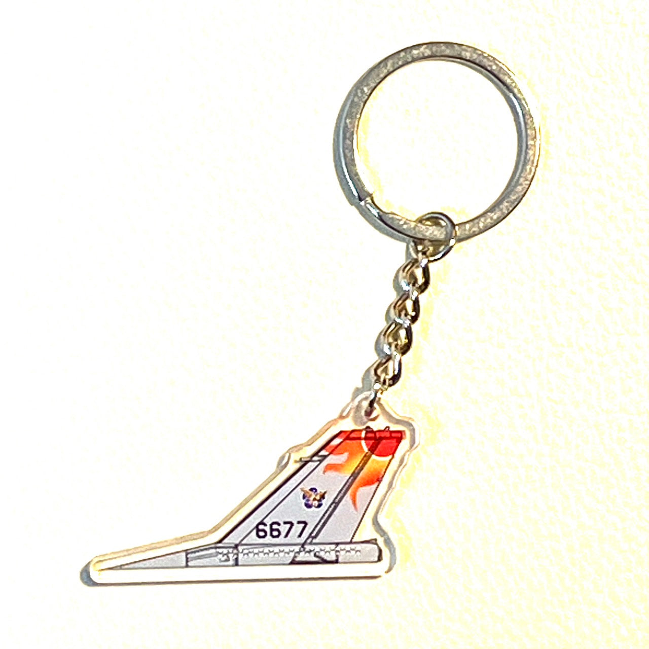 RBF現貨  ROCAF F-16 6677 plastic key chain 5c K-T-TW6677 *free shipping* 全球免運費