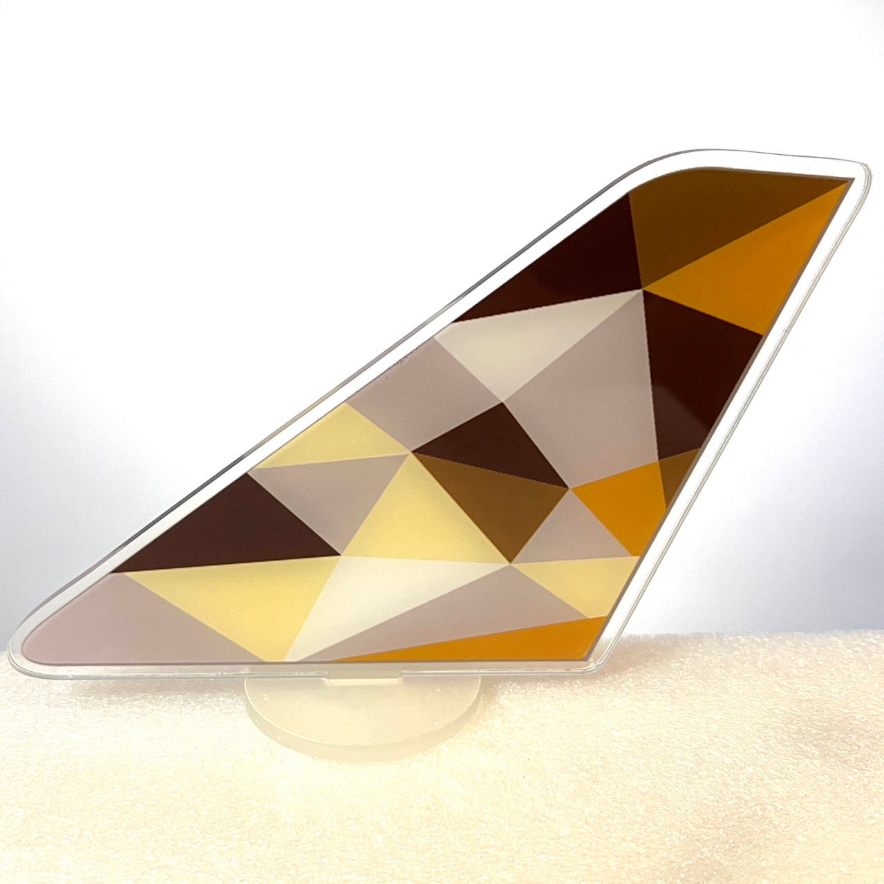 RBF絕版  Etihad plastic tail 12x16cm 飛機尾翼 A1216-T-EY *free shipping* 全球免運費