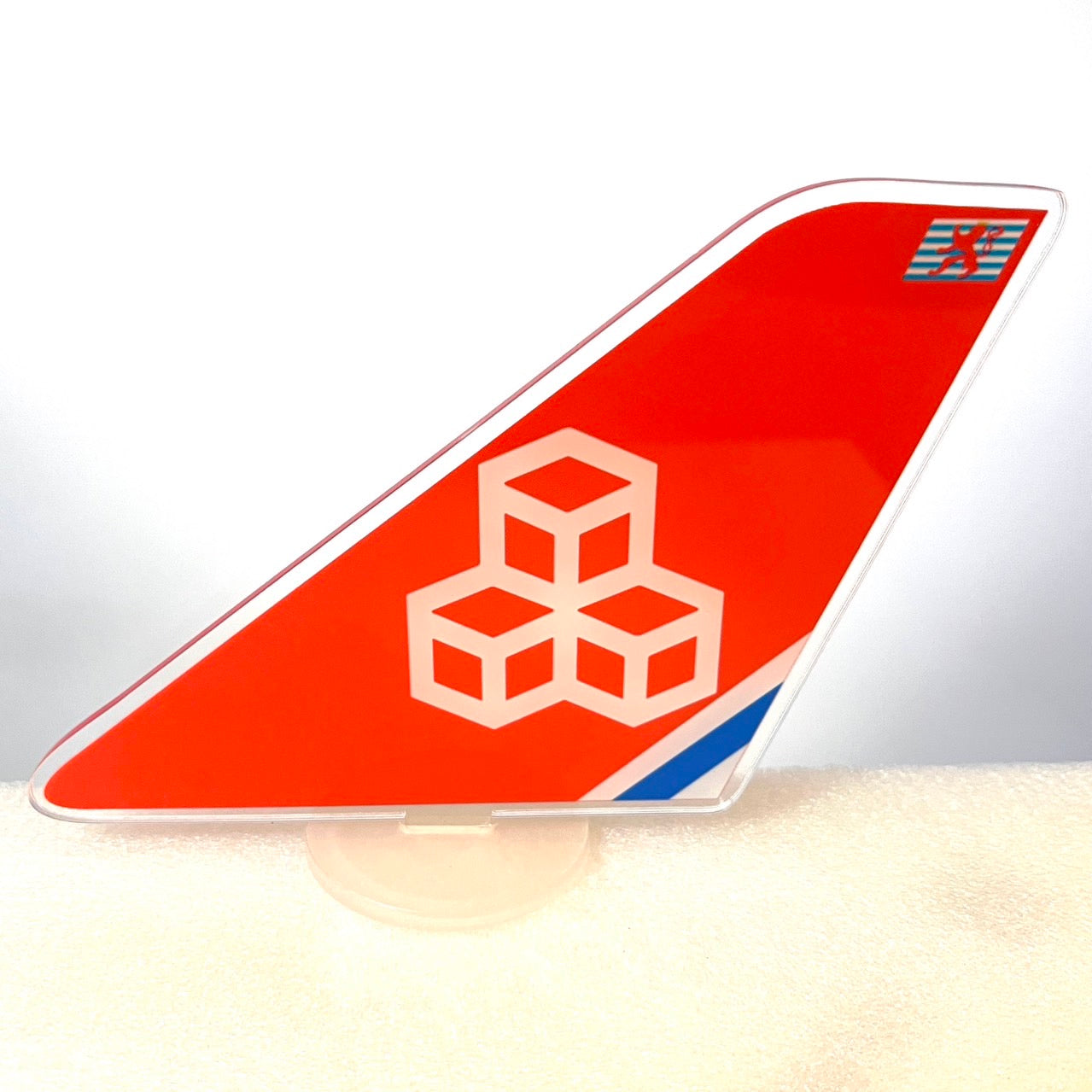 RBF絕版  Cargolux plastic tail 12x16cm 飛機尾翼 A1216-T-LG *free shipping* 全球免運費