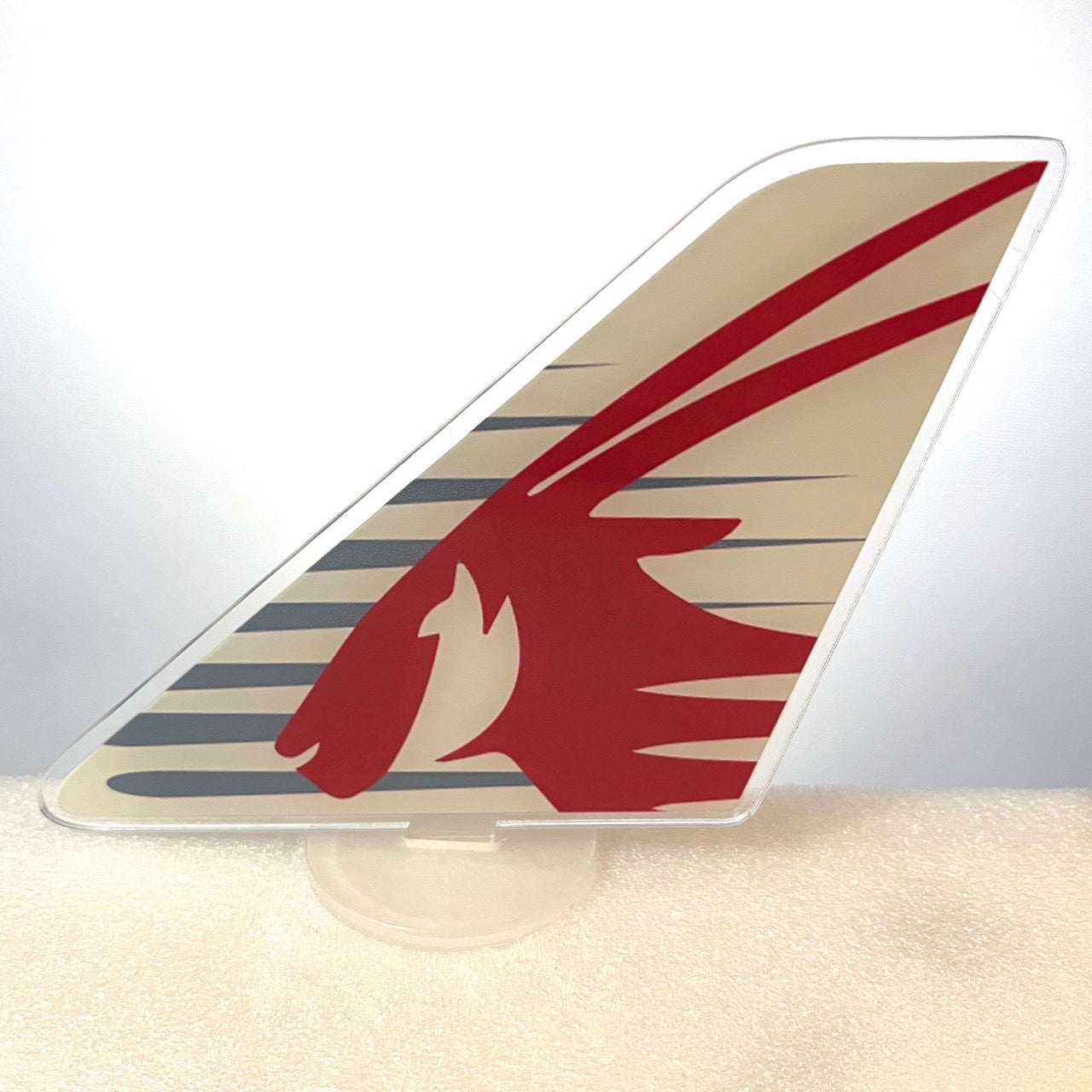 RBF絕版  Qatar plastic tail 12x16cm 飛機尾翼 A1216-T-QR *free shipping* 全球免運費