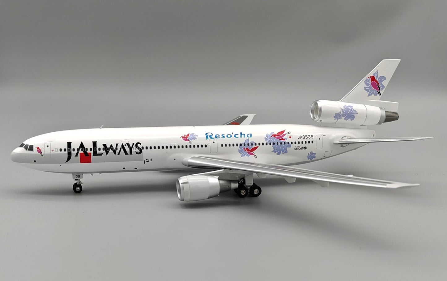 RBF絕版 IF 金屬 1:200 JALWAYS RESO`CHA DC-10 JA8539 B-104-JAZ-539 *free shipping* 全球免運費