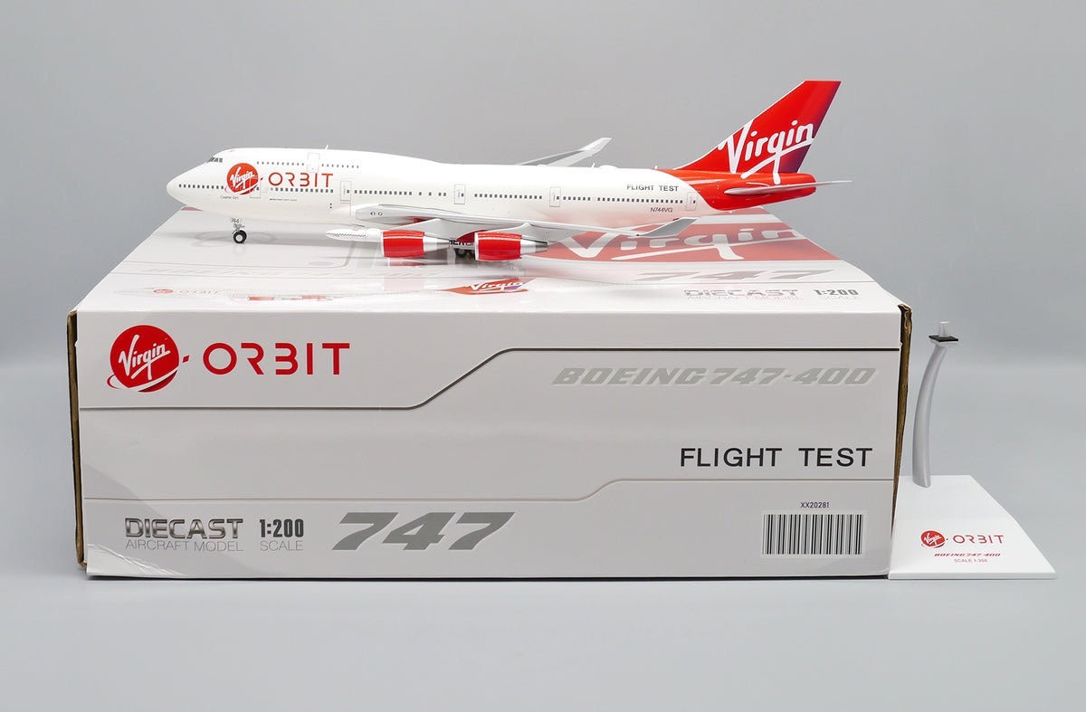 RBF現貨 JC 金屬 1/200 Virgin Orbit 747-400 Flight Te XX20281 *free shipping* 全球免運費