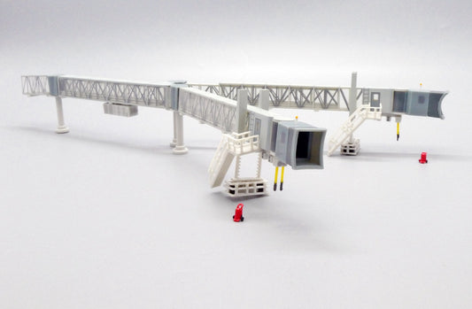 RBF現貨 JC 金屬  1:200 744透明機場空橋 Passenger Bridge 74 LH2279 *free shipping* 全球免運費