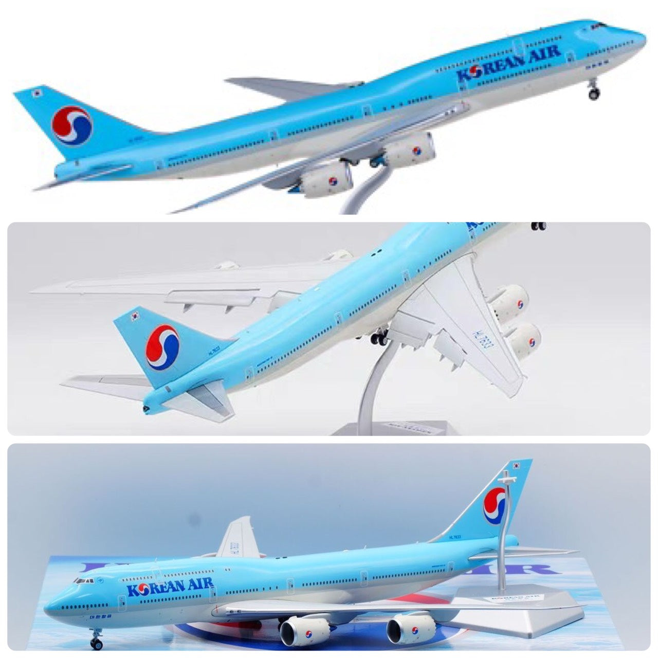 RBF絕版 SQ 金屬 1:200 Korean   B747-8  HL7633 L2053FD *free shipping* 全球免運費