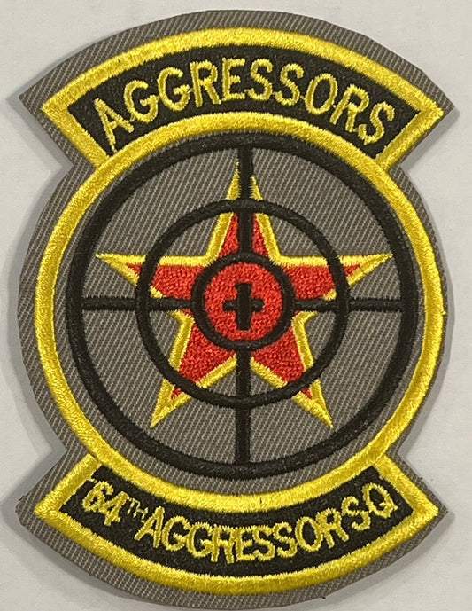 RBF現貨  64 TH AGGRESSOR SQ 10CM PATCH 臂章 ARM-64SQ *free shipping* 全球免運費