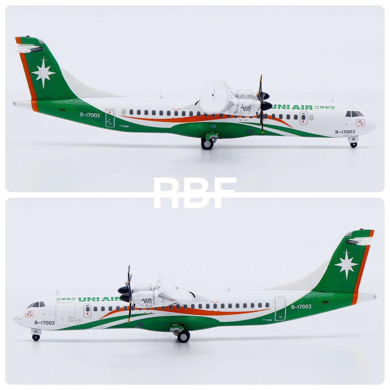 RBF現貨 ALB 金屬 1:400 UNI AIR ATR72 B-17003 ALB4UNI003 *free shipping* 全球免運費
