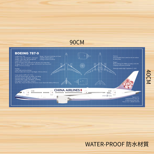 RBF絕版  787-9 Desk Pad 90x40cm 軟墊 PAD9040-B789-811 *free shipping* 全球免運費
